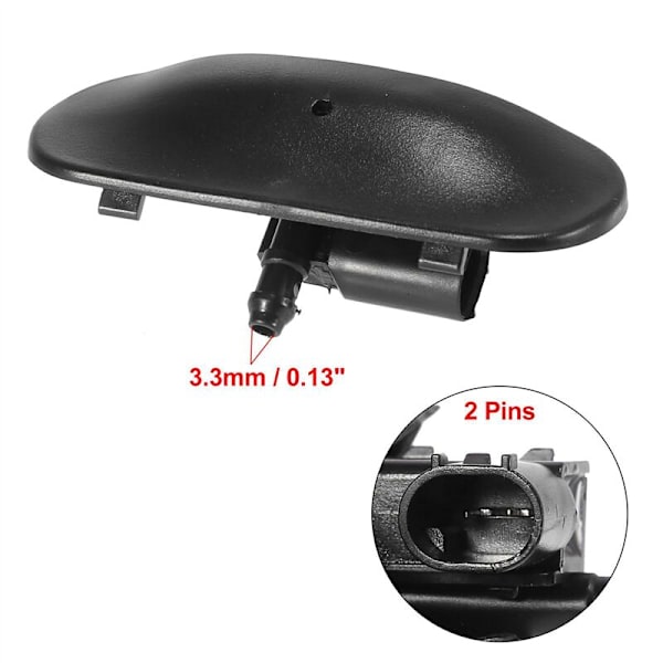 Jetda Spraydyse til forrude, venstre side 4G0955987A til A6 C7 Allroad S6 RS6 2011-2018 med varme