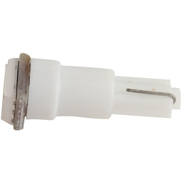30-pakning T5 1-5050-SMD LED-instrumentlys for bil/motorsykkel, indikatorlampe, dashbord (hvit)