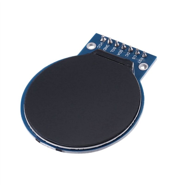 2x 1,28 tum HD IPS Färg TFT LCD Displaymodul, 7-stifts Rund Kretskort, PCB RGB LED Rund Skärm