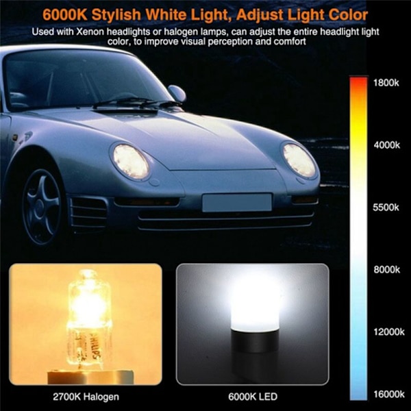 16 x T10 Fel-fri Canbus 3030 SMD LED-bilparkeringsljuslampor Vit 6000K