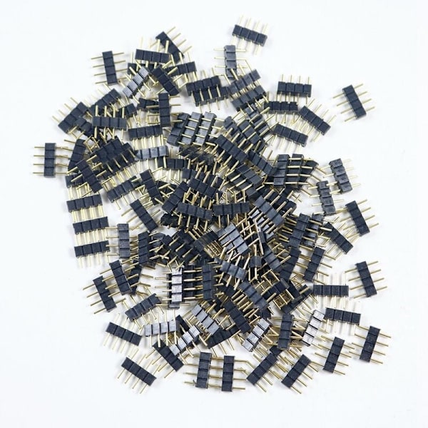 50 stk. 4-bens RGB LED-strip han-stikadapter-stik til 3528 5050 striplys