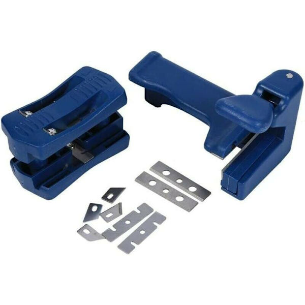 Dobbeltkantet Trimmer Dobbeltkantet Stripmaskine Manuel Trimming Enhed Hoved og Hale Trim Snedker Værktøj til Joiner PVC Bonding Strip