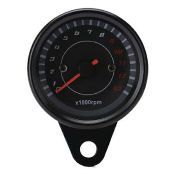 Universal 12V motorcykeltachometer speedometermåler med LED-baggrundsbelysning natlys instrumentaccessoirer