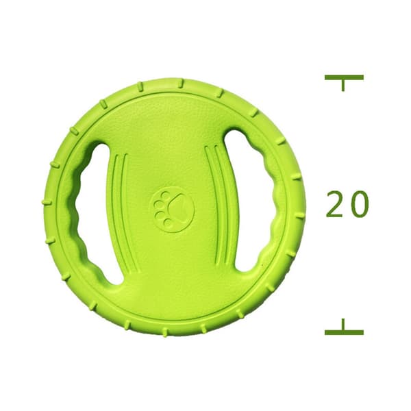 Flydende hård gummifrisbee til hunde diameter 20 cm (orange)