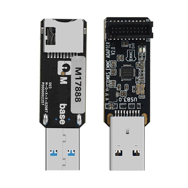 För MKS EmmC-ADAPTER V2 USB 3.0 Kortläsare för EmmC Micro-SD TF Pi SKIPR Modul