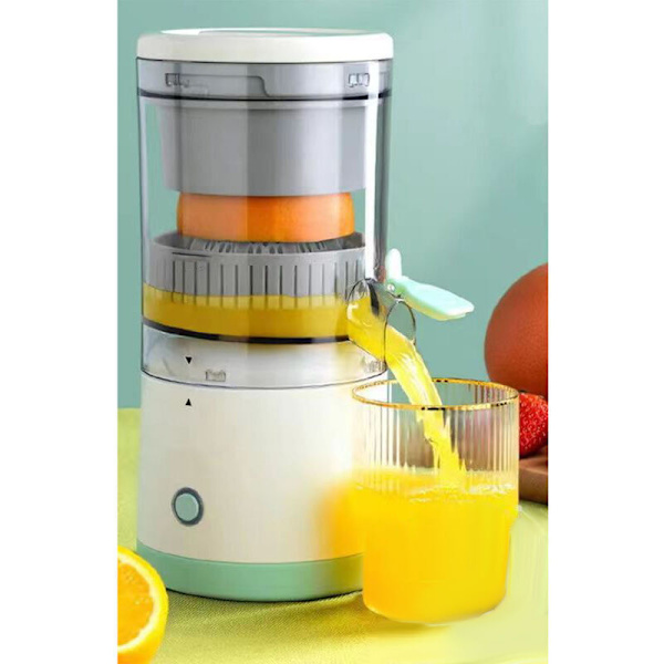 Saftmaskin Juice Machine 360° Bærbar Saftmaskin Elektrisk Automatisk Appelsinjuiceekstraktor Maker for Hjem Kjøkken Reise Hotell Kompakt Liten