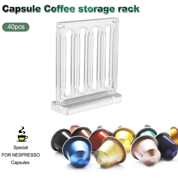 Akryl Kaffe Kapselholder til OriginalLine, Kaffe Kapsel Opbevarings Skuffeholder og Organizer (40 Pods)