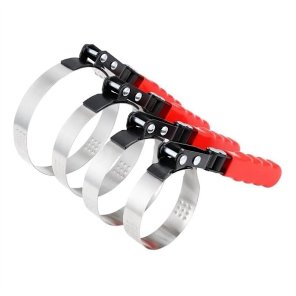 Filter Swivel Wrench, 4-delt filterfjernerverktøy, rustfritt stål fjerningstenger (2-3/4 tommer til 5-1/4 tommer)