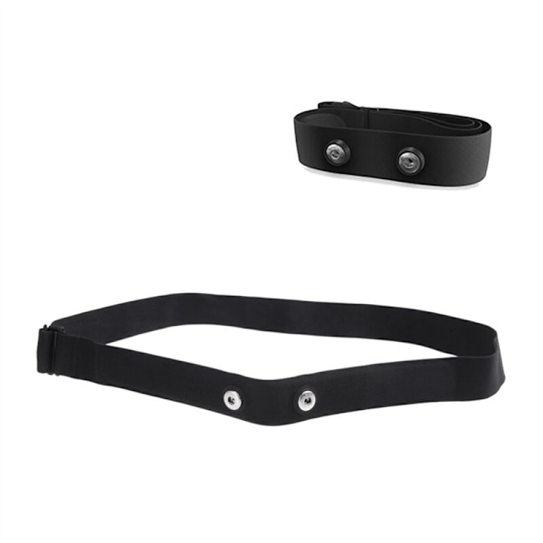 3X Hjärtfrekvensband Bröstrem för Monitor Sensorfäste Elastiskt Mjukt Band Svart