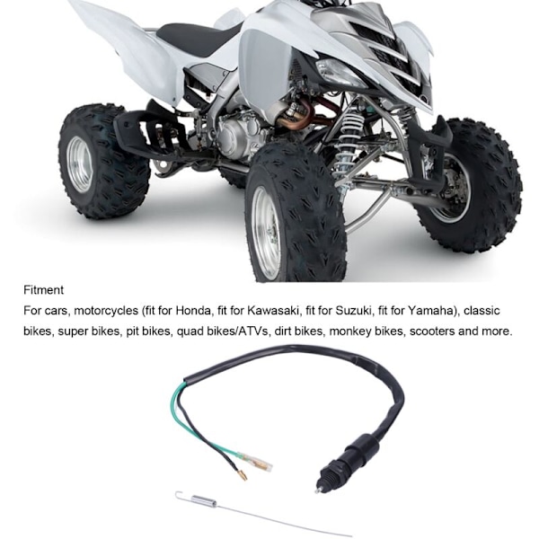 Motorcykel Bakbromsljusbrytare med Fjäder Universal för Monkey Bikes Super Pit Dirt Quad Classic