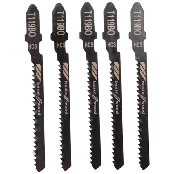 20 st T119BO Assorterade 12 tänder per tum T-skaft Scroll Jig Sågblad Set för Precisionssågning Trä