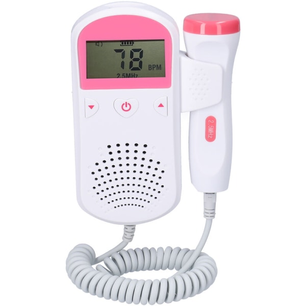 Hushållsfosterdoppler Baby Prenatal hjärtmonitor LCD-skärm F