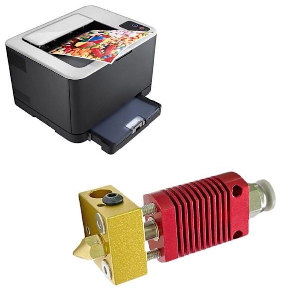 Til Ender3 V2 Print Hoved CR10 Ekstruder 3D Printer Dyses Multifunktionelt Praktisk Bærbar Tilbehør