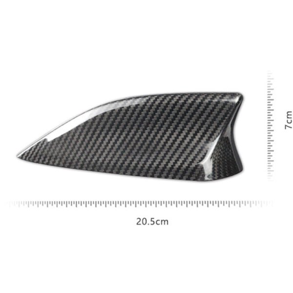 Ægte fiber til 3 Axela -3 -4 -5 -8 udvendig bilspoiler antenne cover klistermærke trim