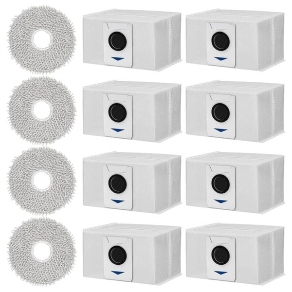 Tilbehørssett for Deebot T20 Omni / X1 Omni / X1 E Omni, støvposer, mopper, deler til robotstøvsuger