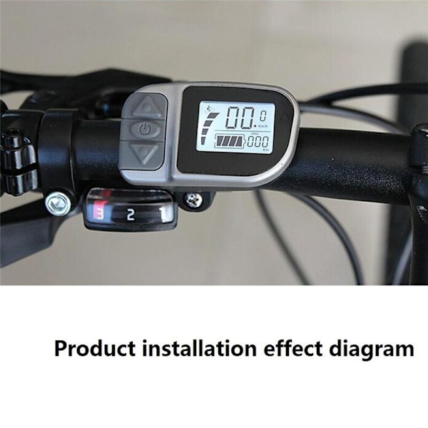 Ebike-näyttö VLCD6 6-napainen LCD-näyttö TONGSHENG TSDZ2 sähköpyörän keskimoottorille
