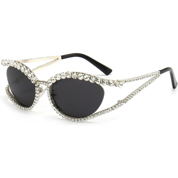Solbriller Diamond Shiny Dame fuld krystal Rhinestone Solbriller Mænds Punk Briller Personlige briller til kvinder
