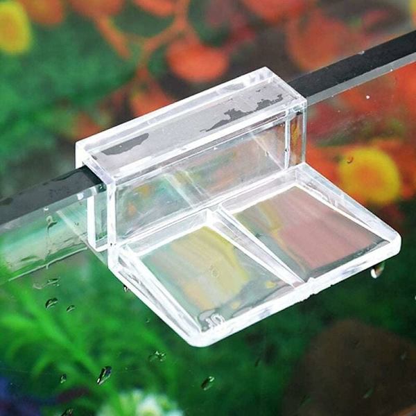 20 stk. Akvarielåg, Fiskekum Glaslåg Klips, Universal 6mm Klar Akryl Fiskekum Akryl Holder-Fei Yu