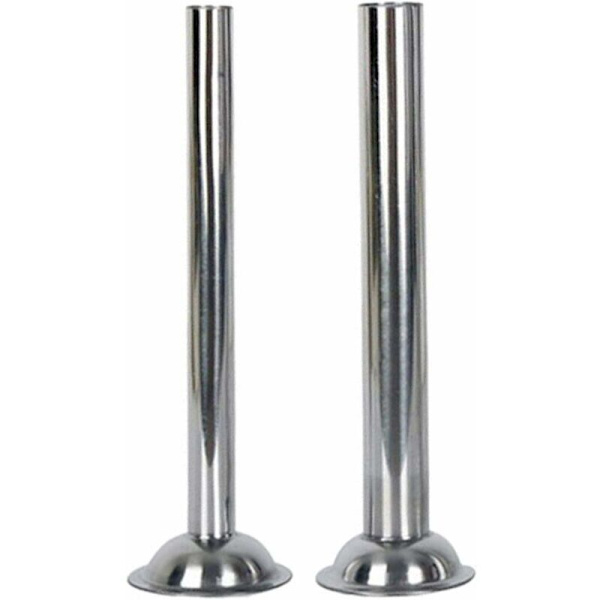 2 kpl makkaran täyttökärkiä, ruostumaton teräs, makkaran täyttöputket, täyttöputket Ø 57 mm, täyttöputkien pituudet: 158 mm