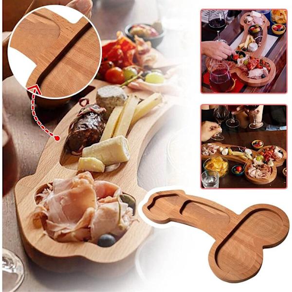 Morsomme Forrettfat, Oppgraderte Ostebrettsett, Forrettfat, Unike Treostebrett (24 cm)