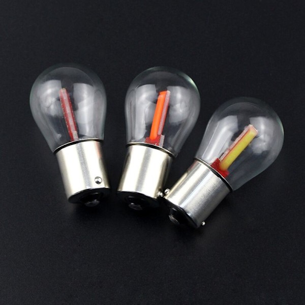 1156 Ba15S Blinklys Pære Backup Revers Signallampe Hvit Led
