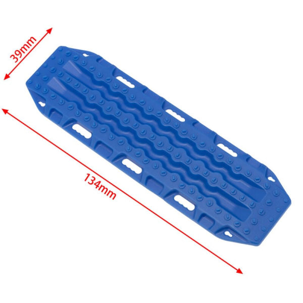 2 stk. Sand Ladder Recovery Ramp Board for 1/10 RC Crawler Car Axial SCX10 TRX4 Upgrade Parts, Rød