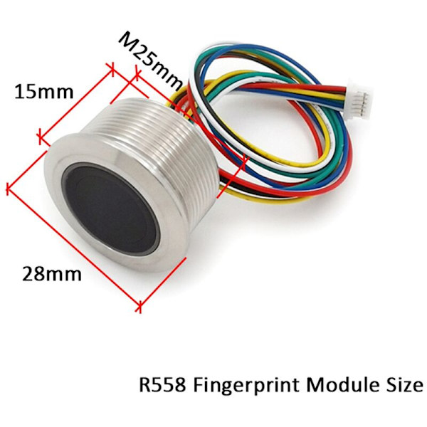 KL261 R558 DC5.5-15V Låg strömförbrukning Fingeravtryckskontrollkort med automatiskt låsläge
