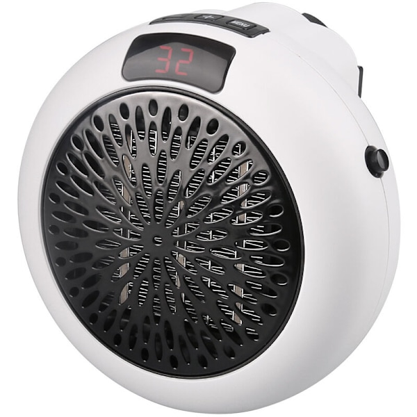 600W Mini-keraaminen Lämmitin Pistorasiaan - LED-näyttö Langaton Säädettävä Termostaatti