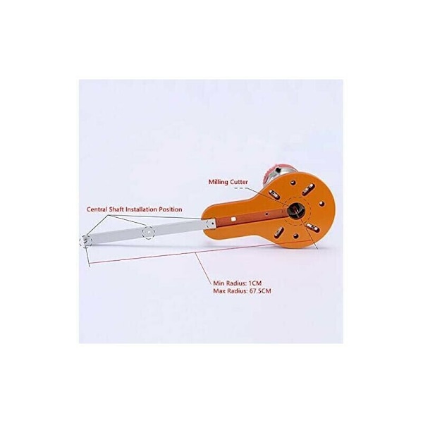 Pyöreä Leikkausjiggi Sähköiselle Puujyrsinille Puutyökalu Puutyökäsityötarvike 1-135cm