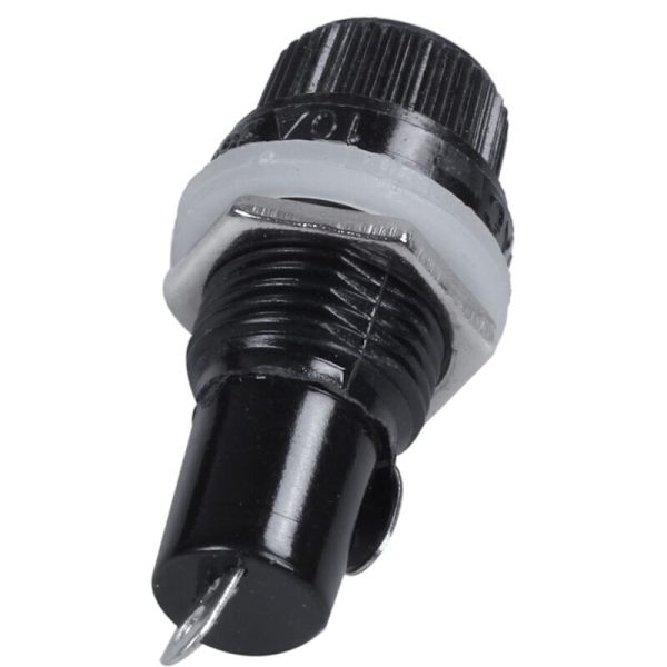 10 stk. 10A AC 250V 5 mm x 20 mm panelmonteret plastsikringsstik
