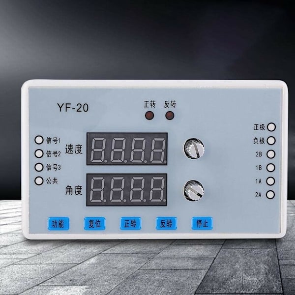 Hastighetsregulator YF-20 7-30V DC Digital Display Drivkontrollmodul för Stepper Motor Hastighetskontroll