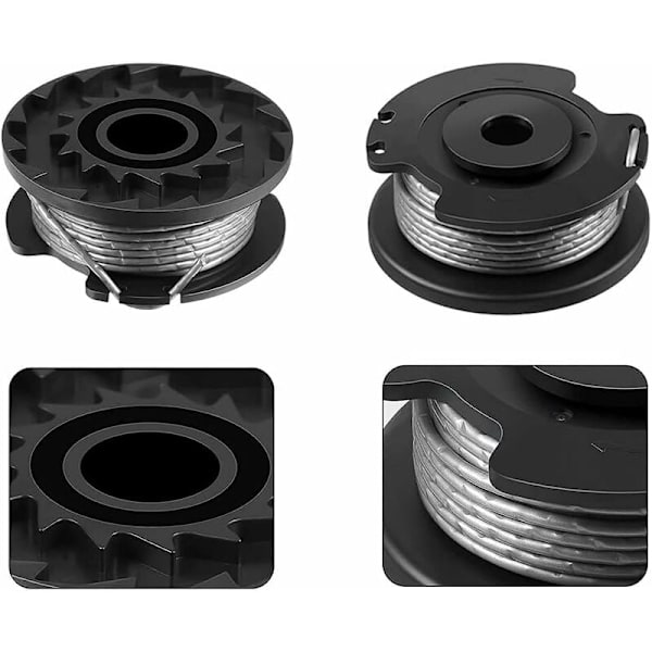 5 stk. F016800569 erstatningsspoler til Bosch EasyGrassCut buskrydder, F016800385 trimmer erstatningsspole kompatibel med ART 23SL og A