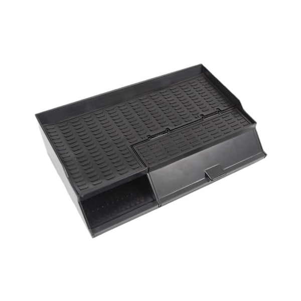 Bil Central Armrest Box til Model 3 2018-2020 Skridsikker Dobbelt-Deck Opbevaring