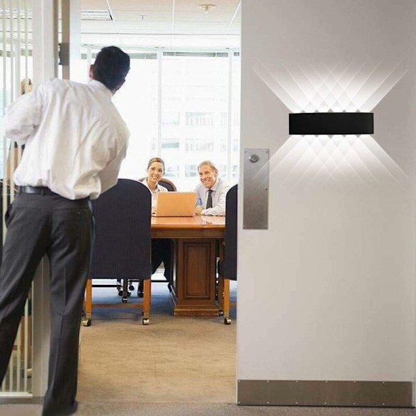 Modern Vattentät LED Vägglampa Vägglampa Upp Ner Aluminium LED Väggtvätt Inomhus Utomhus för Badrum Sovrum Hall Vardagsrum Veranda Trapp