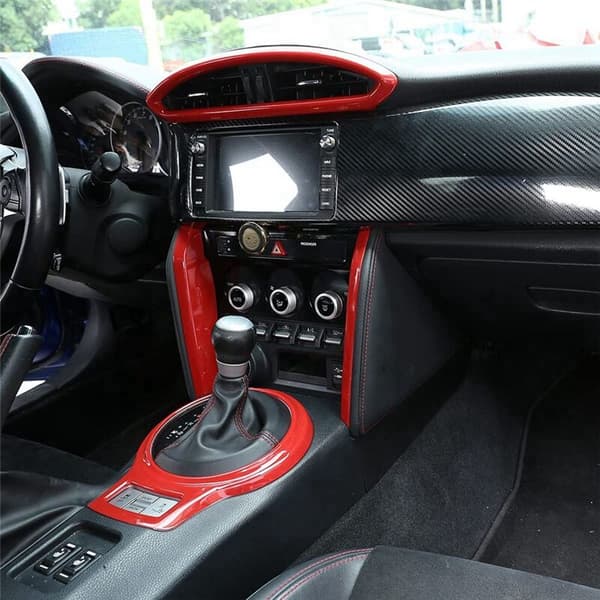 Bil Central Control Air Outlet Panel Frame ABS Cover Sticker til BRZ 86 2012-2020