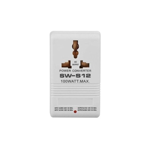 Resestrymförsörjningsadapter för Kanada, universell resekontakt, 100W, 110V/120V till 220V/240V, steg upp och ner spänningsomvandlare