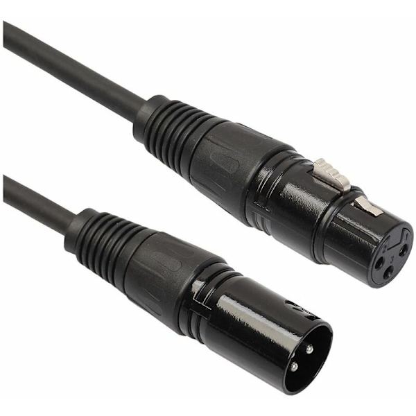 2 stk. 6 fod XLR han mikrofonkabler