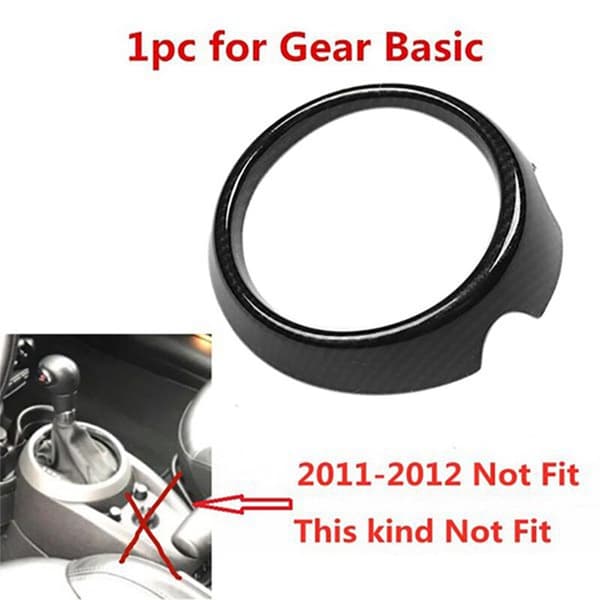 Bilfiber Center Gear Shift Panel Sticker Interiør Modifikation til MINI Countryman R60 2011-2016