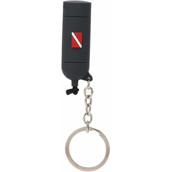 Mini dykkertema nøkkelring (svart) -