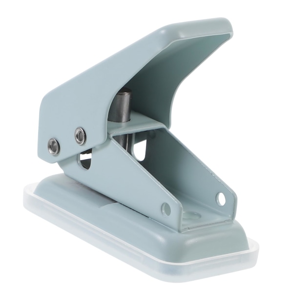 Mini-punch-papirstanseverktøy innerside punch-punch-kontor DIY-punch-kontor-kontorrekvisita for løsblader (lyseblått)