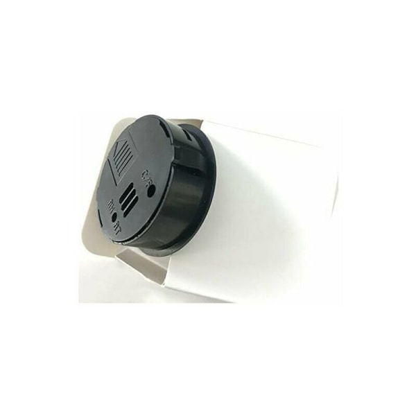 Mini 4,5 cm svart digital hygrometer termometer, LCD digital display inomhus utomhus bärbar rund termometer batterier ingår, för babyrum Hom