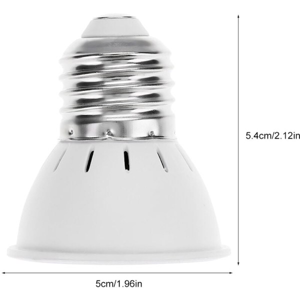 Täyden spektrin E27 5W AC220V 72 LED SMD2835 LED-kasvualamppi kasveille, kukille ja hydroponiikalle