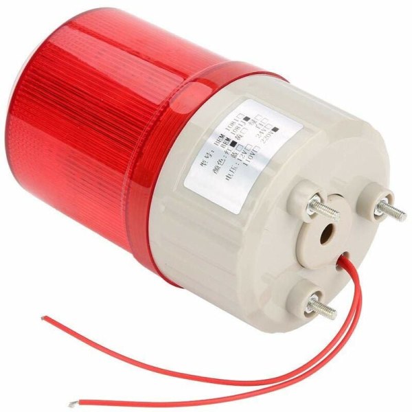 Varningsljus Röd LED Larmljus BEM-1081 220V Roterande belysning Akustooptiskt belysningssystem för larmsystem