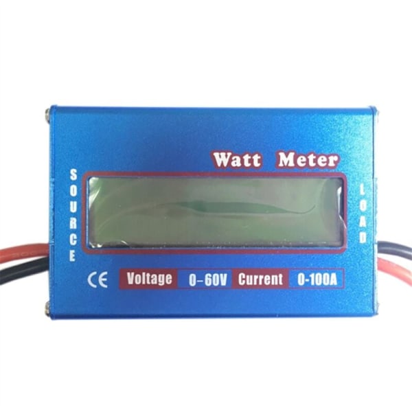 DC 60V 100A WATT Meter Power Analyzer Solar Wind Analyzer LCD Digital Strømmåler DC Power Analyzer