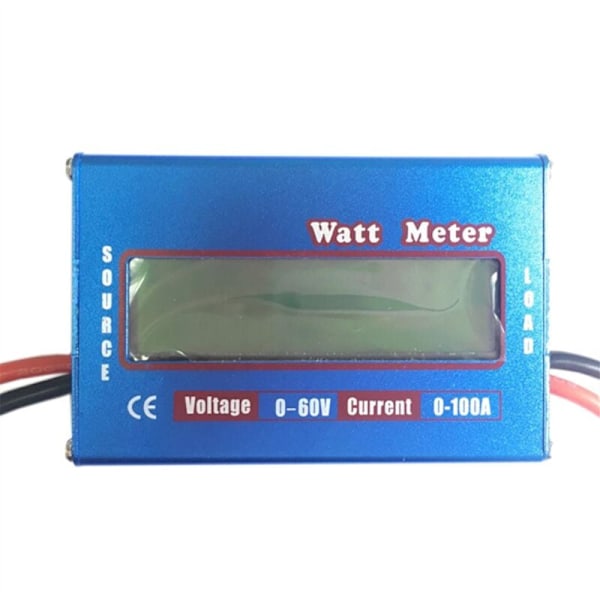 DC 60V 100A WATT Meter Power Analyzer Solvind Analyzer LCD Digital Strømmåler DC Power Analyzer