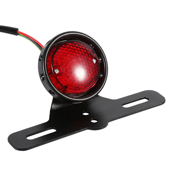 Moottoripyörän LED-retro punainen takavalo jarruvalo Hondalle/Yamaha