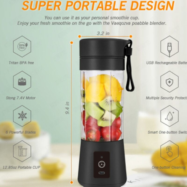 Bærbar Blender Matprosessor Mini Enkelt Skrue Juicer Squeeze Elektrisk Appelsinjuice Kopp Kjøkkenverktøy B
