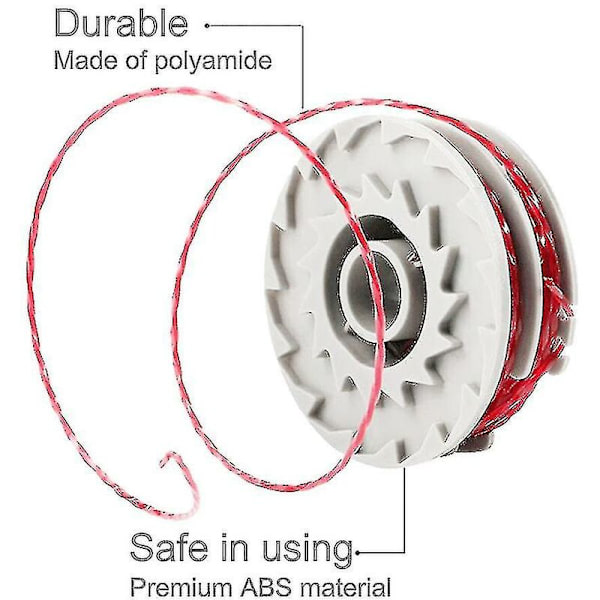 6-pakning Fly021 trådsnelle og liner til Flymo