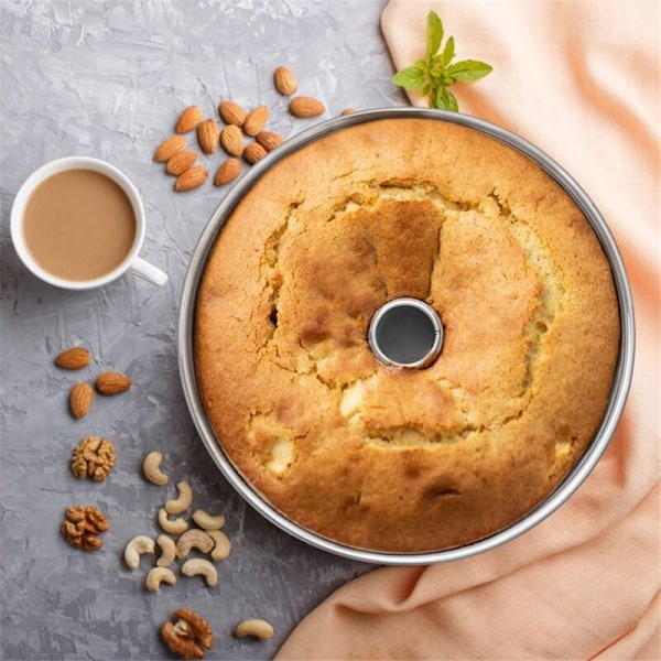3 stk. 6/7/9 tommer Engelskageform Bagebakke Kageforme Riflet Rørforme Dessertform Donutform