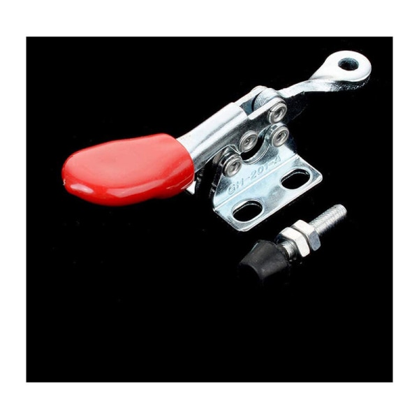 Håndværktøj 12 stk. Justerbar Toggle Clamp 201A Skridsikker Rød Horisontal Clamp 201-A Heavy Duty Release Tool